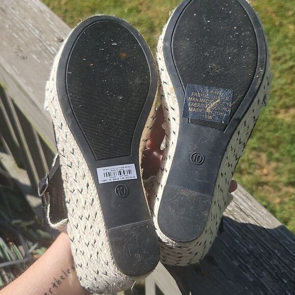 Torrid Natural Jute Platform Wedge Sandals (WW) – Size 10 - Picture 5 of 8